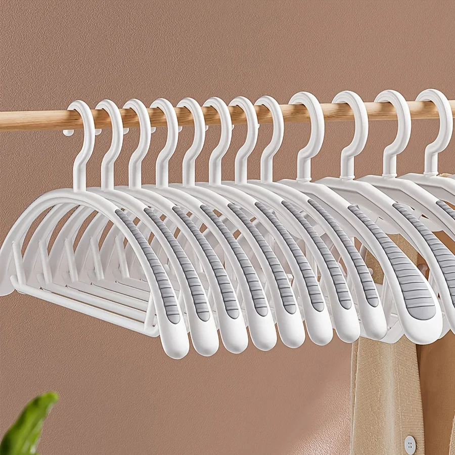 Colgador antideslizante para el hogar, tendedero de plástico con hombros anchos y gruesos, utilizado para colgar mayoristas de ropa