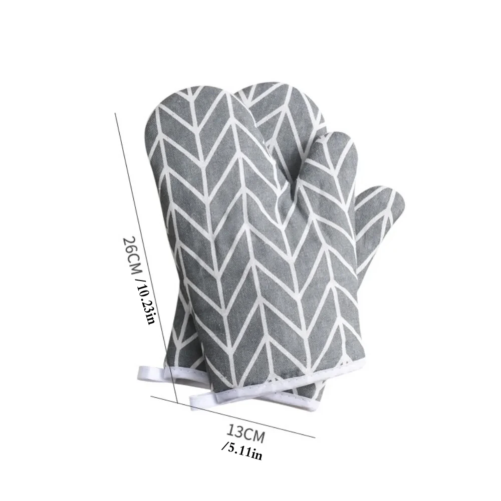 Guantes para horno, manoplas para horno, guantes para horno microondas, guantes de lino resistentes a altas temperaturas, herramientas de cocina para hornear