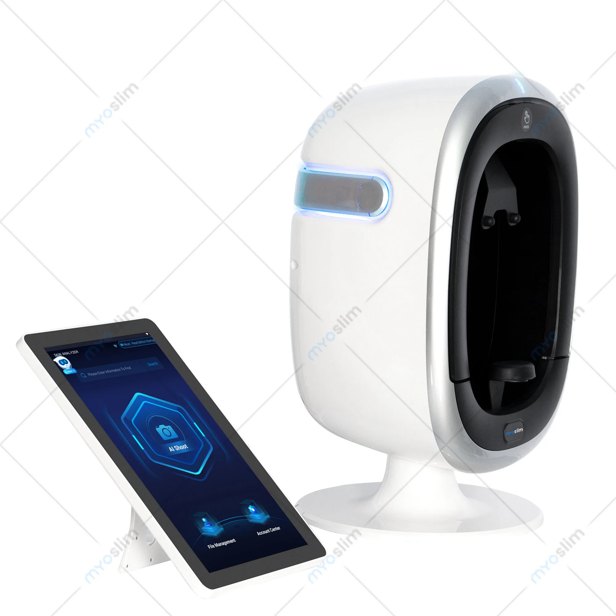 AISIA O1 Analizador Facial 3D con IA, Diagnóstico de Problemas de la Piel, Análisis Profesional de 8 Espectros, Equipo para Salón de Belleza