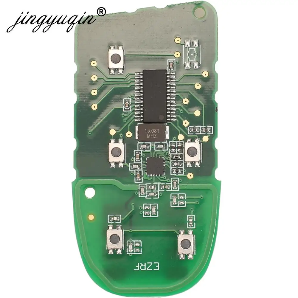 Jingyuqin llave remota inteligente del mercado de accesorios 433mhz 4A sin llave para Jeep Renegade Compass C-CUV Trailhawk SIP22 M3N- 40821302 68250335 AB