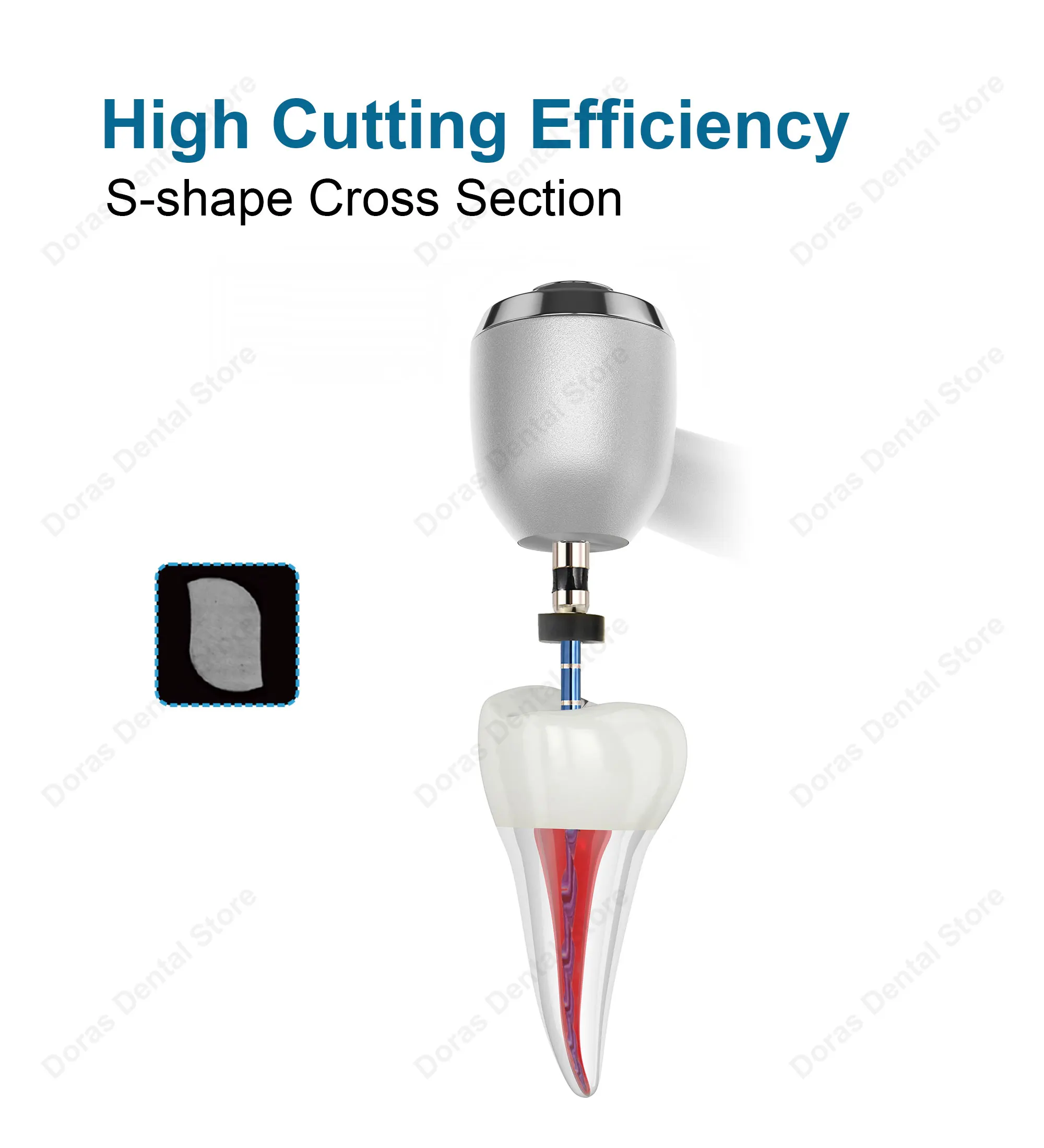 Instrumentos Dentales Glin, Sistema Bule, Limas Rotatorias Recíprocas Simples, Materiales de Endodoncia, Limas para Conductos Radiculares 25mm G25 G40 G50