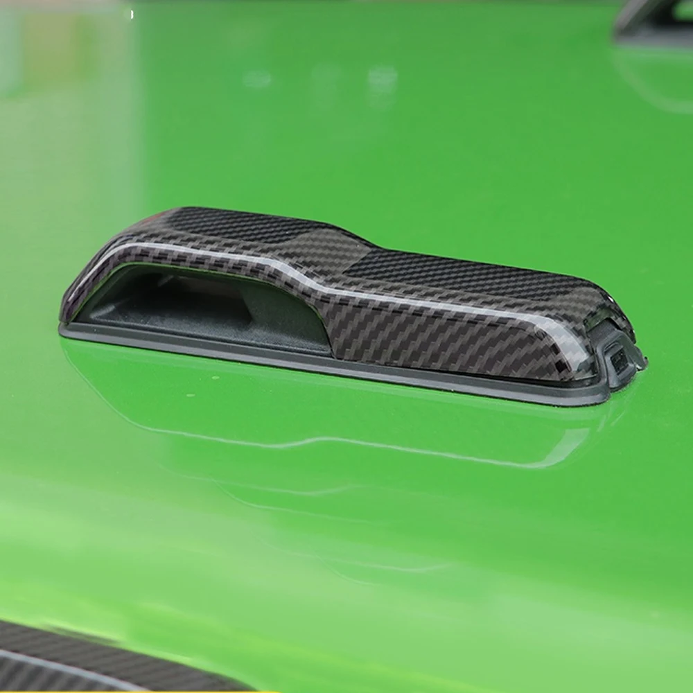 Bisagra de capó de motor delantero de coche, cubierta decorativa, pegatinas embellecedoras para Jeep Wrangler JL Gladiator JT 2018-2024, accesorios exteriores de coche