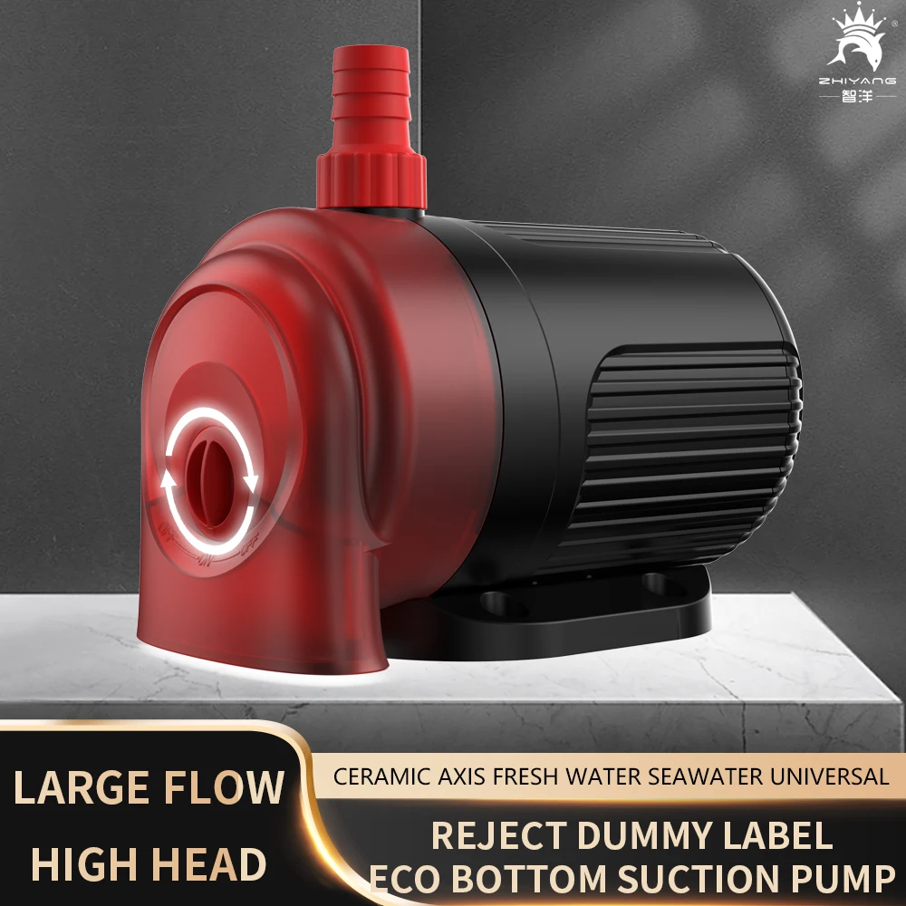 Bomba de agua baja de 110V y 220V, bomba de succión inferior para tanque de peces, bomba de circulación para acuario, eje de cerámica, flujo de agua Ultra silencioso ajustable