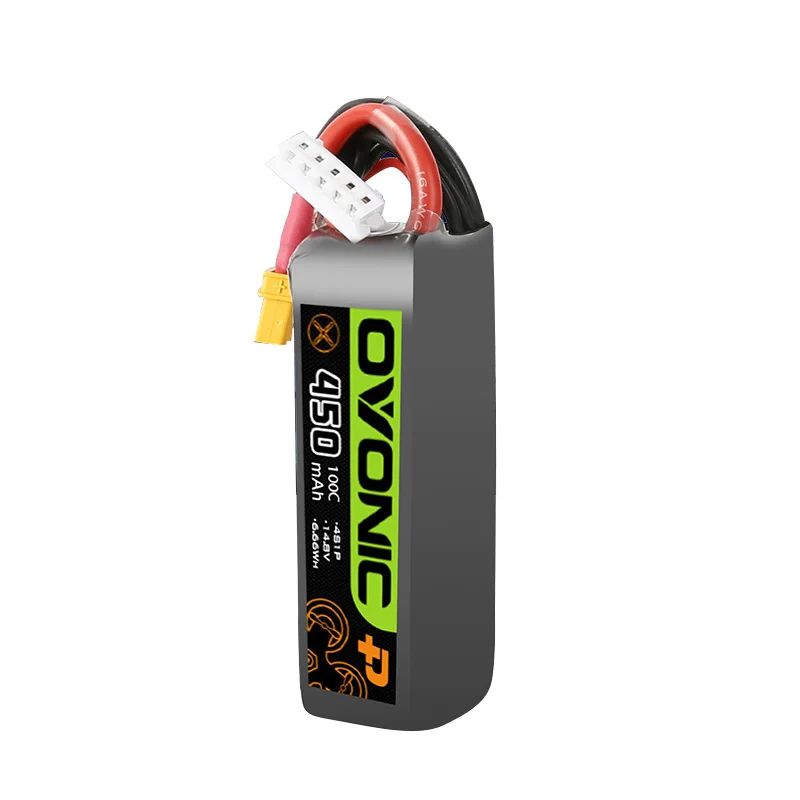 Batería LiPo de 14,8 V, 450mAh, 100C, para Dron de carreras, helicóptero, cuadricóptero, FPV, con enchufe XT30, 14,8 v, 4S