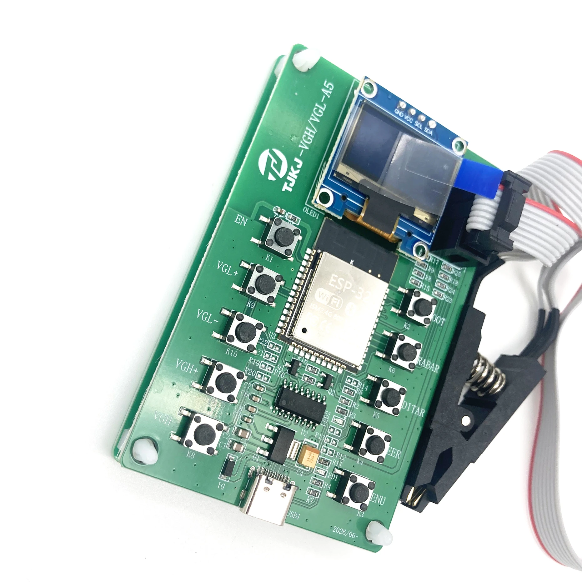 Programador de Voltaje TU KU MU BU NU AU CU DU VGH VGL, Placa TCON para TV, Reparación de Pantalla, Módulo Ajustador de Voltaje CC