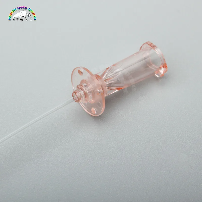 Catéter urinario sin estilete para gatos, 12 Uds., lado abierto, extremo abierto de 1,3mm, suministros veterinarios de 1,0mm