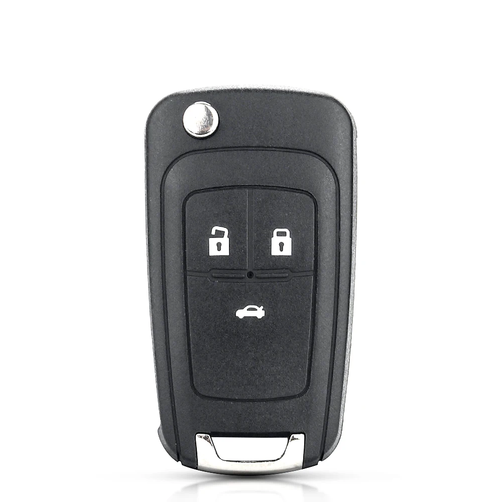 KEYYOU 10 Uds 2/3/4/5 botones funda para mando a distancia cubierta abatible llave plegable carcasa en blanco para Chevrolet Lova Sail Aveo Cruze Replac