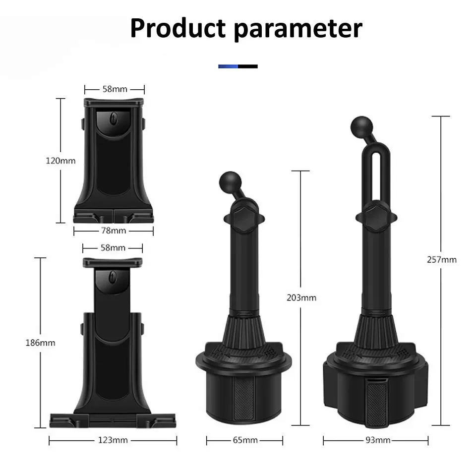 Soporte Universal para tableta y taza de coche, soporte para teléfono móvil, botella de bebida, soporte para iPad, almohadilla para teléfono móvil para teléfono inteligente de 11 pulgadas