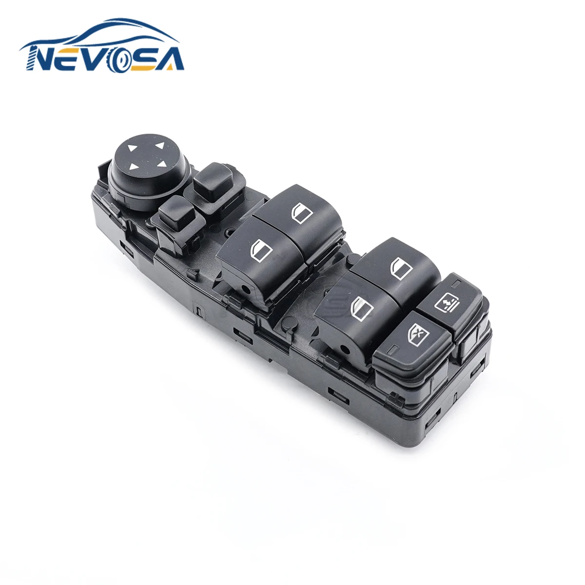 NEVOSA -Interruptor de elevador de ventana lateral del conductor, botón de Control maestro para BMW serie 5, 6, F06, F07, F10, F11, X3, F25, 61319241956, 61319241955