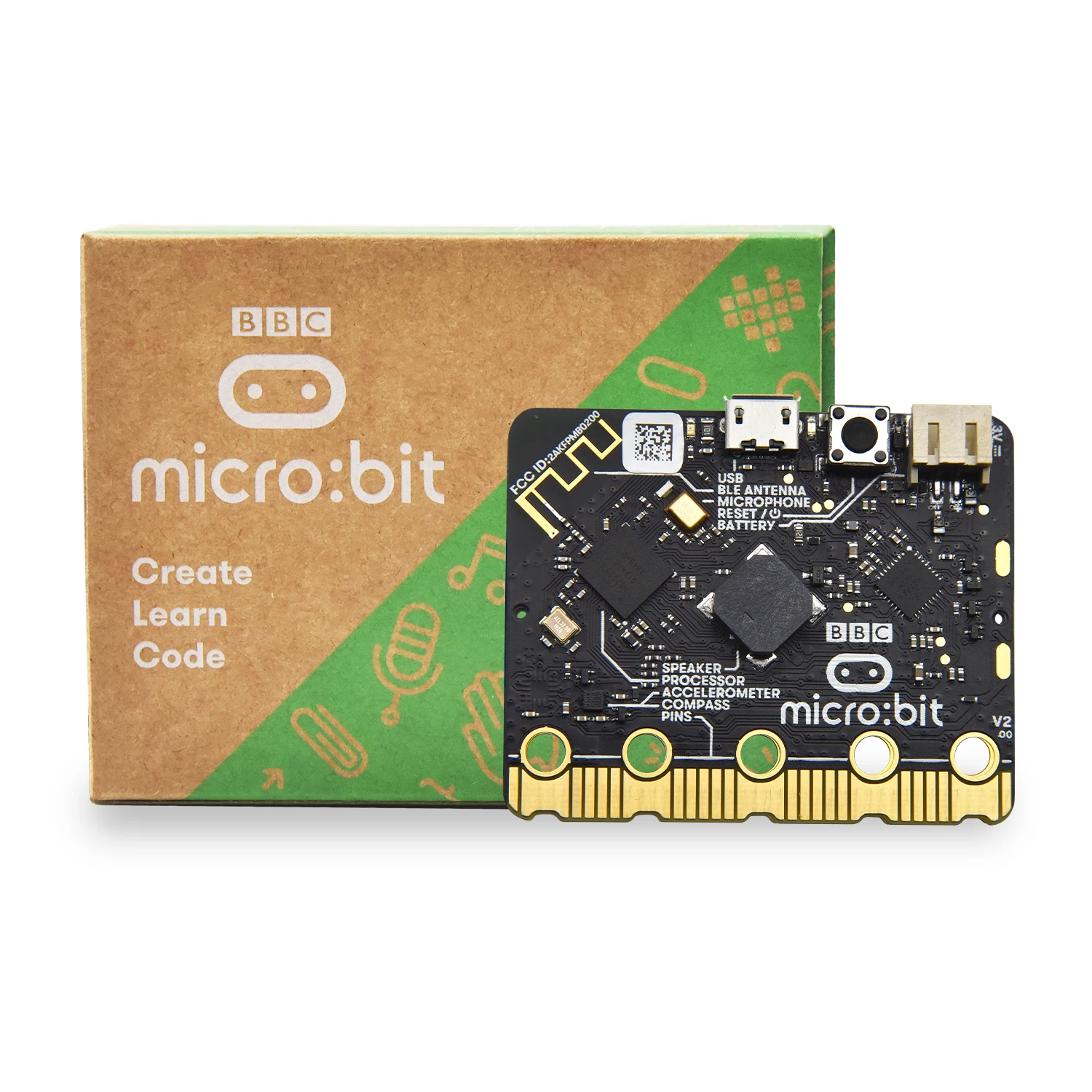 ¡Nuevo! Placa de Desarrollo Oficial Micro Bit V2.2 para BBC Micro:Bit, Proyectos DIY, Programación en Python para Educación STEM