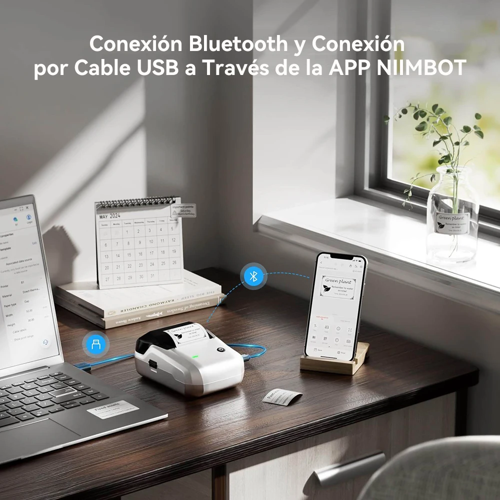 Niimbot-impresora de etiquetas térmica inalámbrica B1, precio de código de barras de etiquetas de alimentos, máquina de etiquetas de 20-50mm de ancho de impresión para el hogar