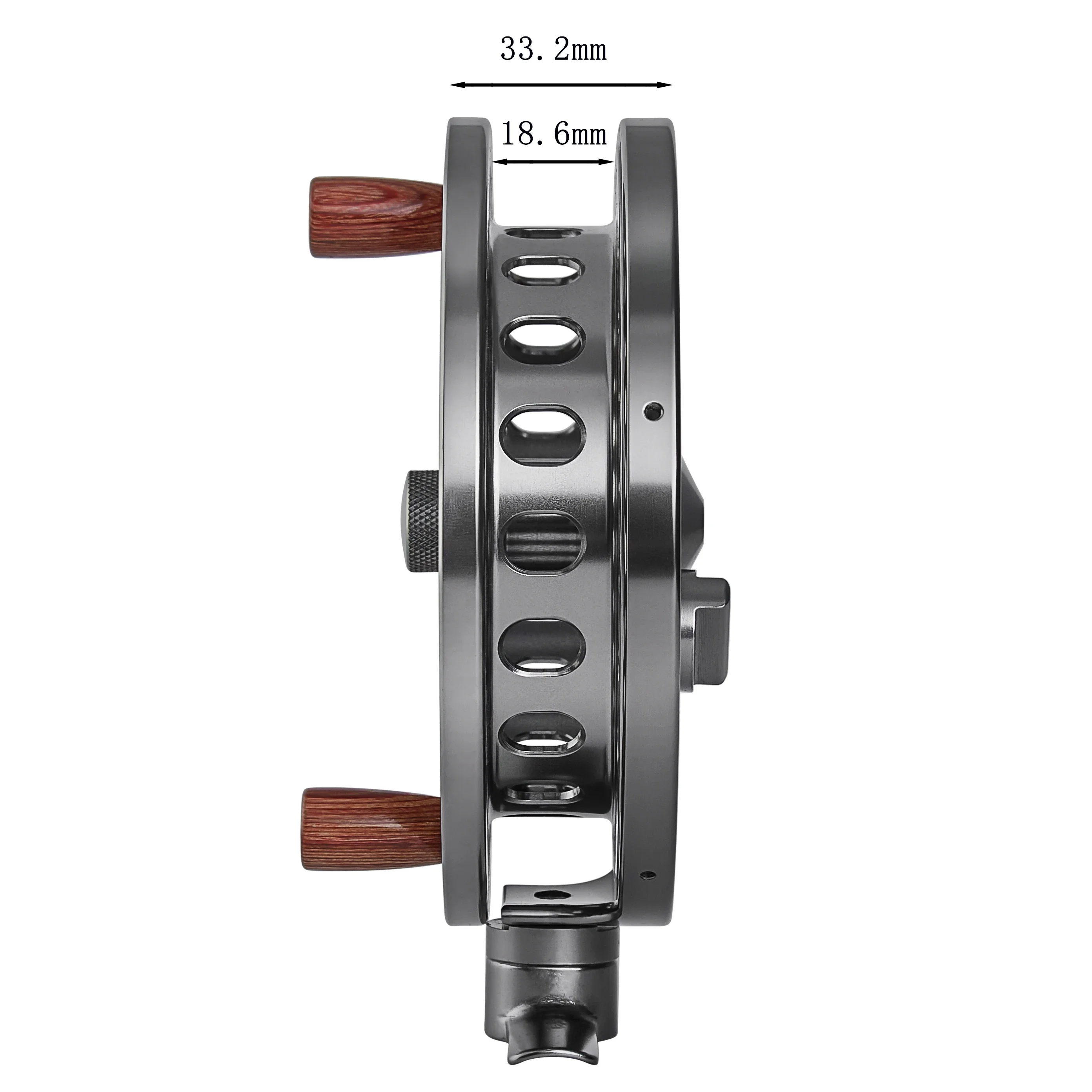 Carrete flotante de 120mm, 4 y 3/4 pulgadas, dirección cambiable para trote grueso, barra Steelhead, pesca flotante de salmón