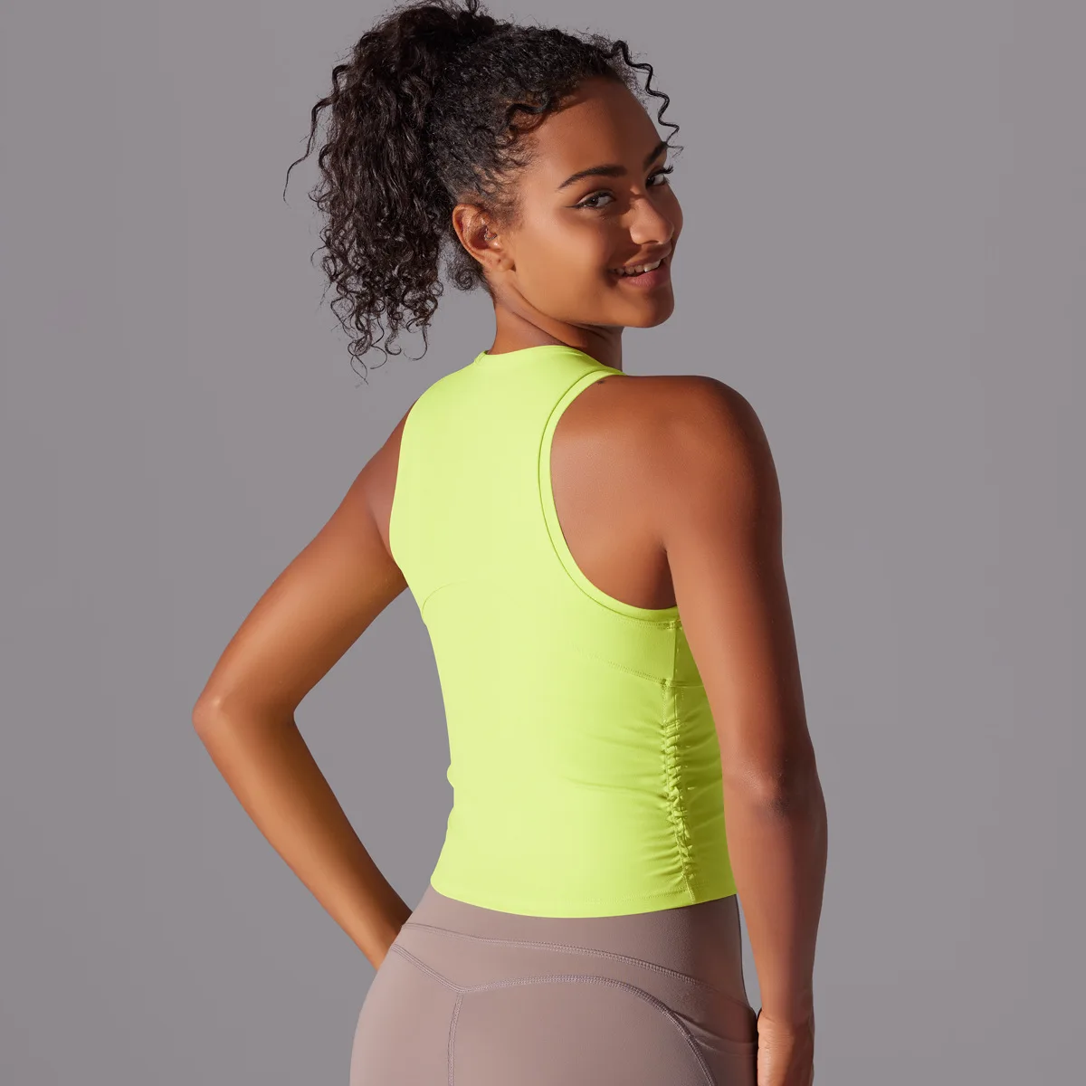 Top de gimnasio sin mangas para mujer, camiseta de Yoga superelástica, transpirable, secado rápido, chaleco de entrenamiento, ropa deportiva para correr