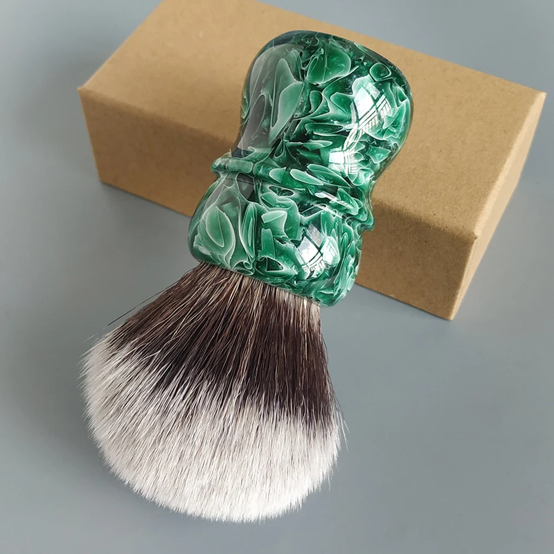 Brocha de Afeitar Dscosmetic de Pelo Sintético Jade G7 de 30 mm para Hombre