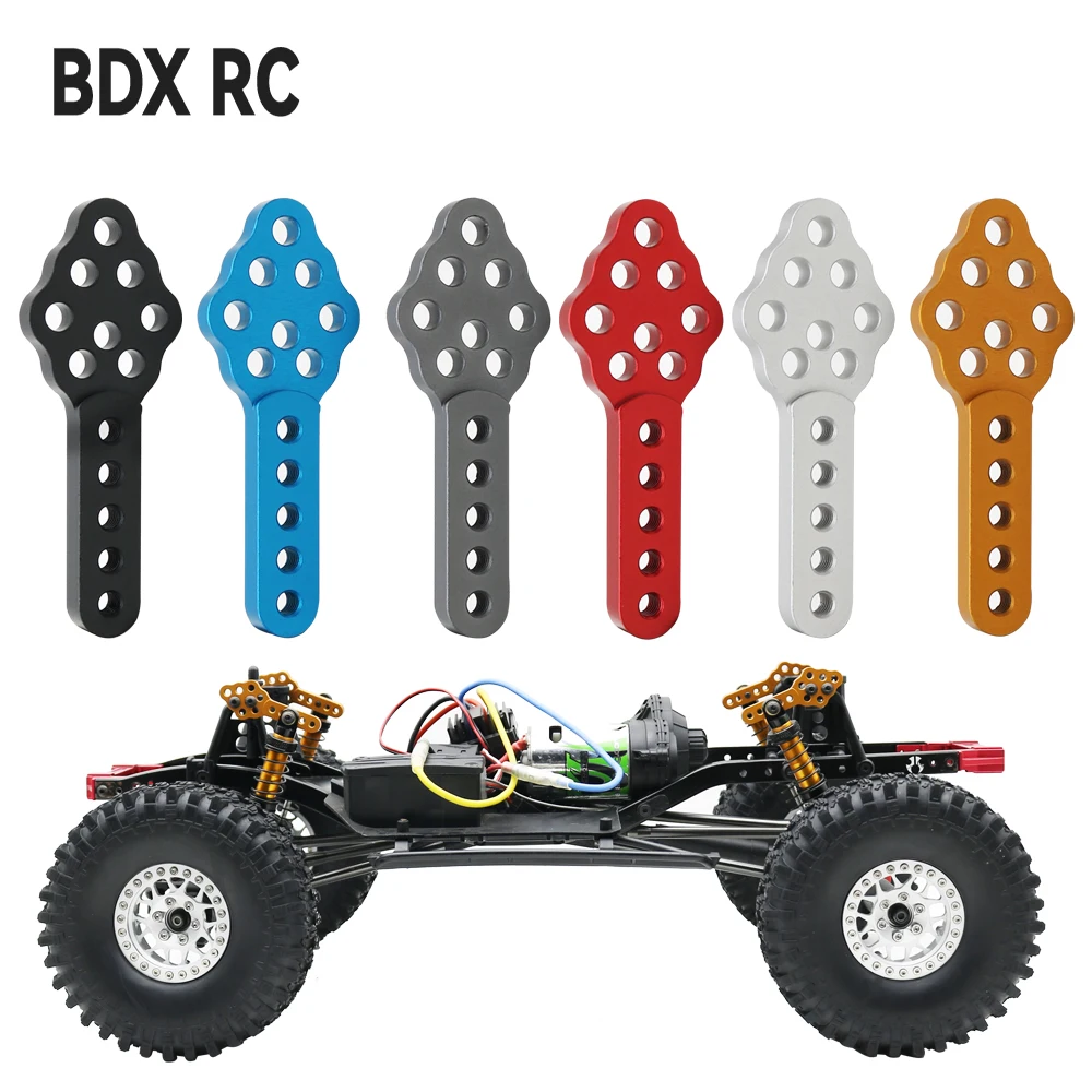 Soporte de amortiguador de Metal de aluminio, soporte de ángulo de altura ajustable para 1/10 RC Crawler Axial SCX10 90046 90047 D90 D110, pieza de actualización