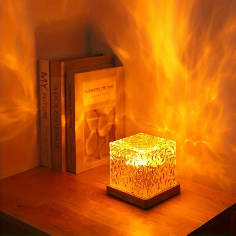 Lámpara de proyección Aurora Borealis, lámpara de ambiente oceánico, luz de noche estrellada de techo, regalo creativo para decoración de dormitorio y restaurante