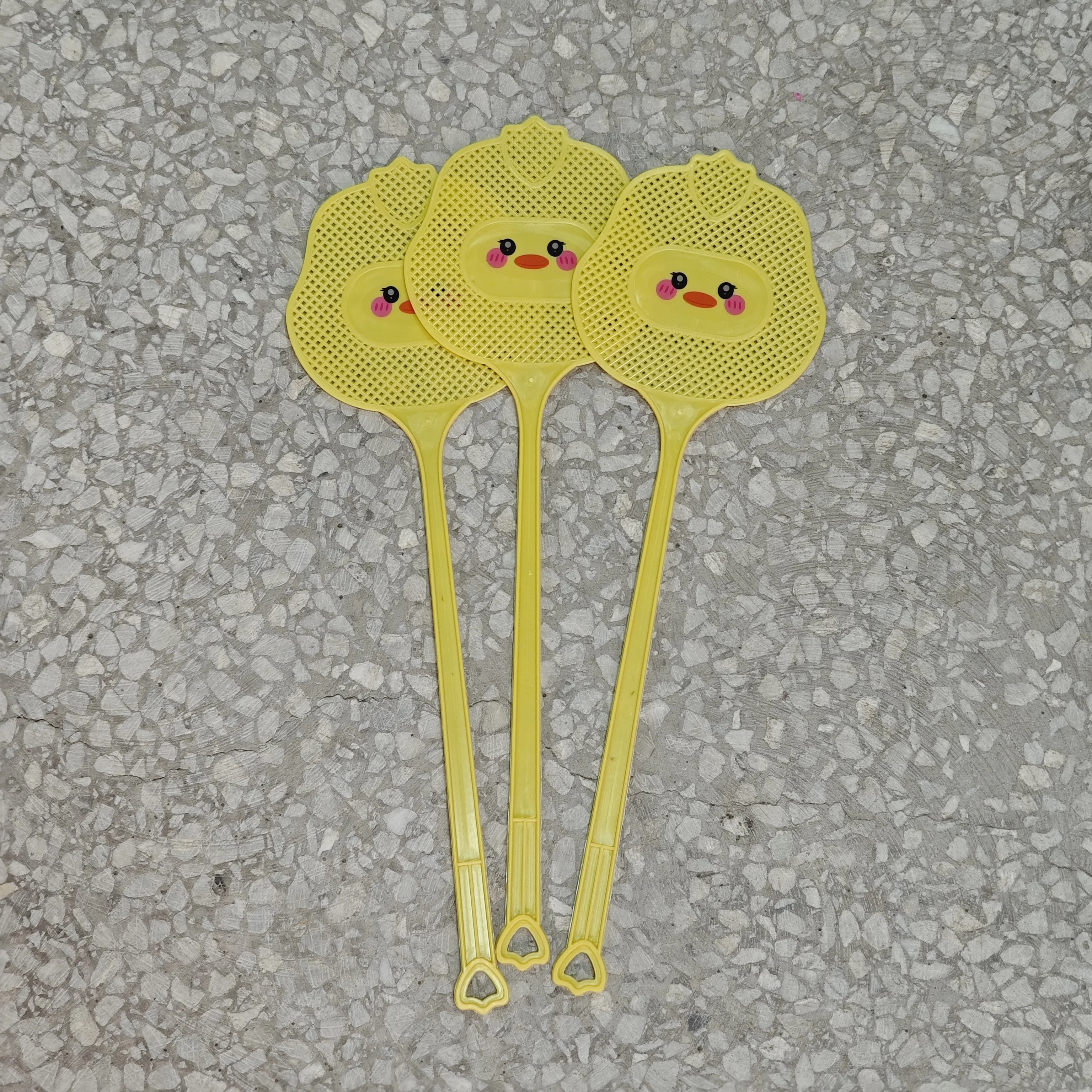 3 Matamoscas con Diseño de Patos de Dibujos Animados, Extensibles y Reforzados para Mayor Durabilidad, Aptos para el Control de Mosquitos en el Hogar, Jardín y Sala de Estar