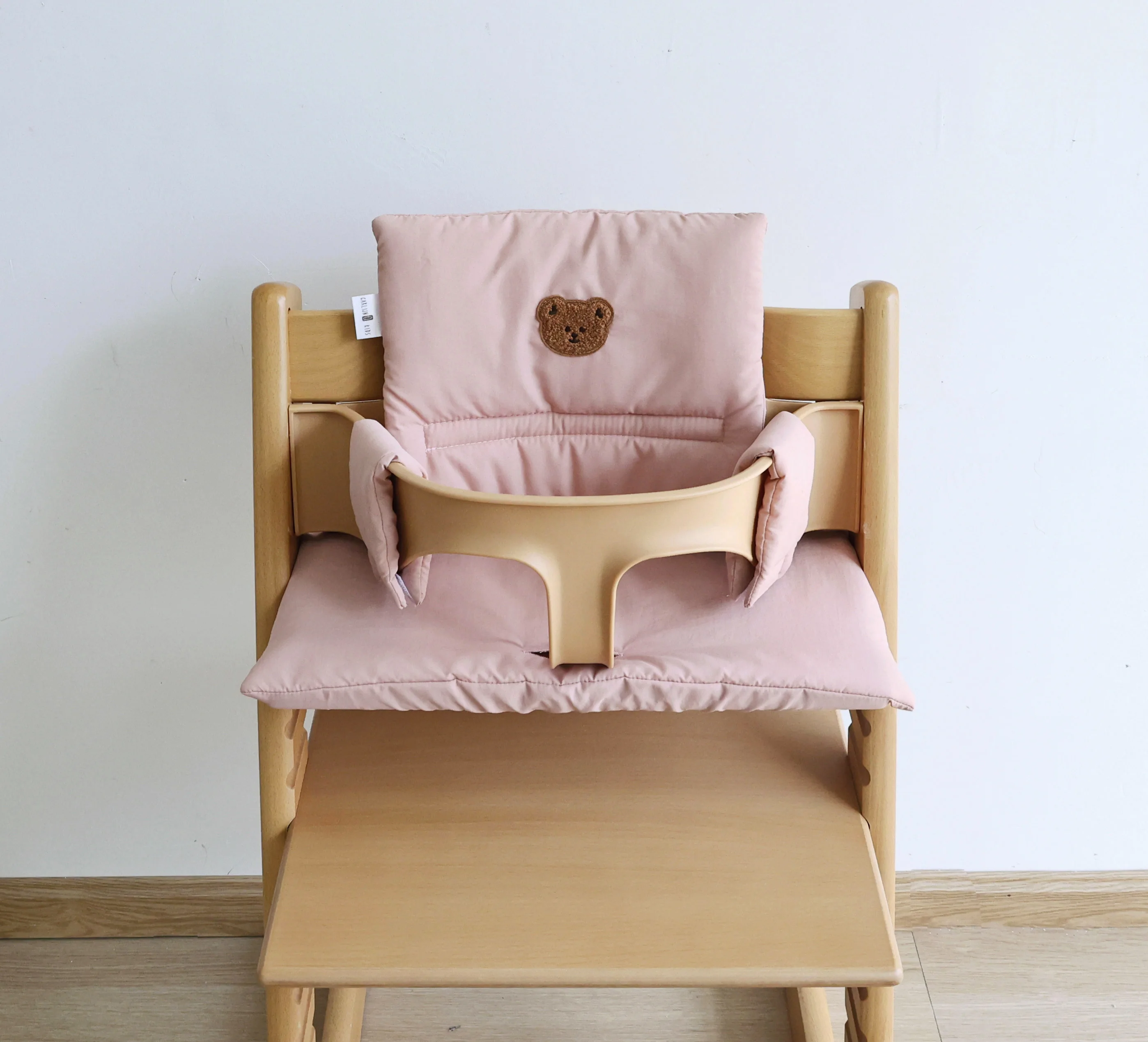 Nuevo cojín para silla de comedor para niños de Color sólido, cojín transpirable para comer para bebés, accesorios para cojines para silla de crecimiento infantil para restaurantes y uso doméstico