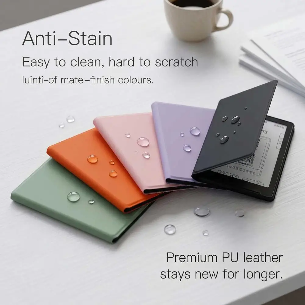 Para XTEINK X3 funda protectora delgada de cuero PU, cubierta resistente a los arañazos y a las huellas dactilares