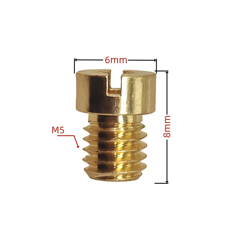 Kit de 20 inyectores principales M5 de 5 mm para carburador Keihin OKO KOSO PWK 125cc 150cc CVK PZ27 PZ30 152QMI 157QMJ