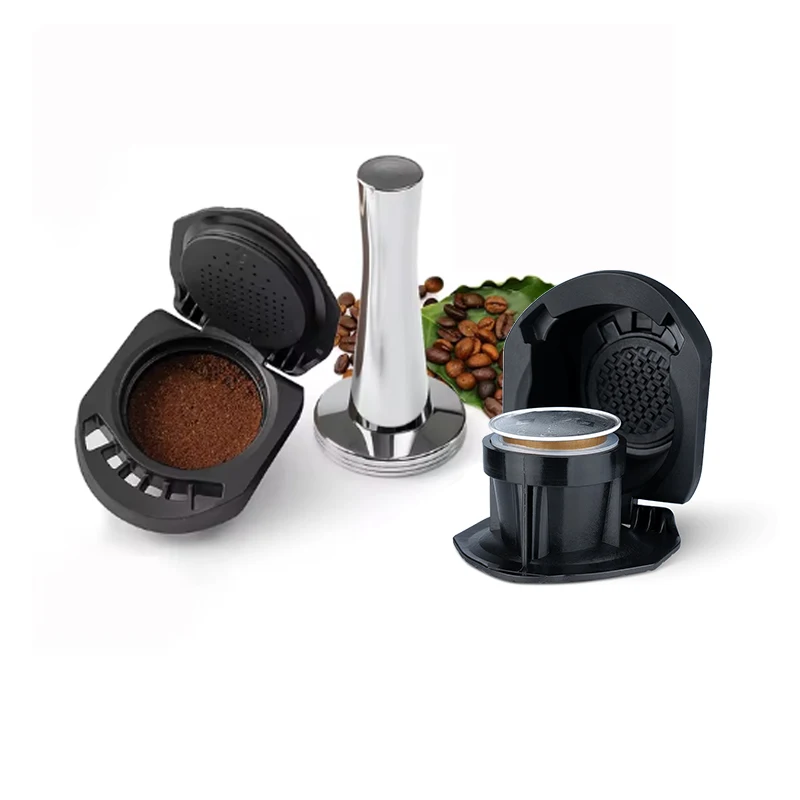 Adaptador de cápsula de café reutilizable recargable para conversión de cápsulas de café Dolce Gusto Compatible con la máquina Genio S Piccolo XS