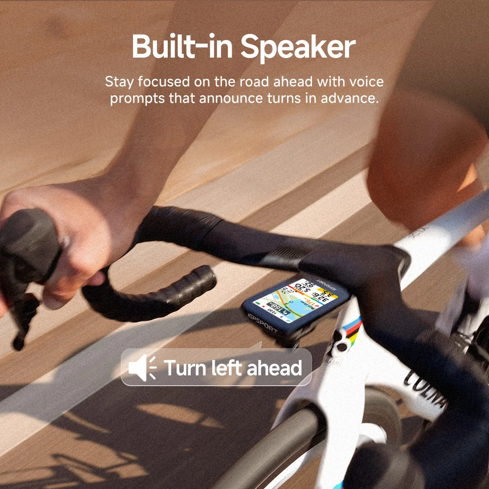 iGPSPORT BSC500 Ciclocomputador con Pantalla Táctil, GPS, Mapa Global de Ciclismo, Navegación Inalámbrica y Timbre Digital para Bicicleta
