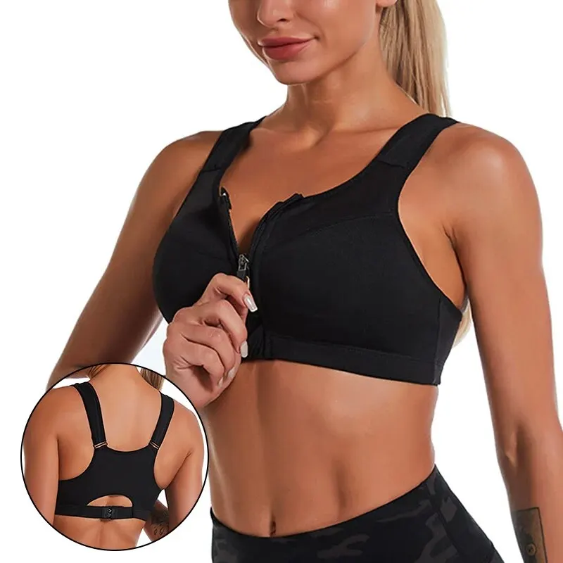 CZGUKE Sujetador deportivo para yoga y fitness, sujetador deportivo que absorbe los golpes, transpirable y de secado rápido, ropa interior para mujer para entrenamiento y correr