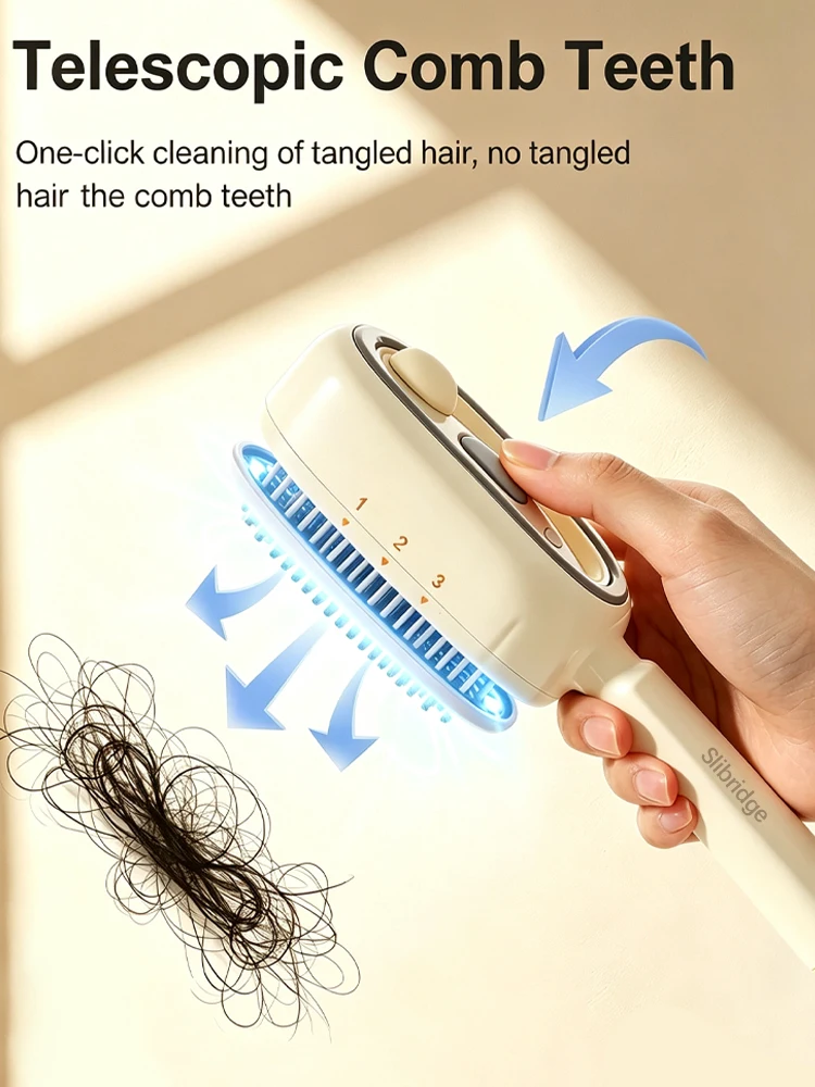 Cepillo para cabello encrespado, peine pulverizador de masaje multifuncional, cepillo para masaje del cuero cabelludo, alisador de cabello encrespado, regalos para mujeres