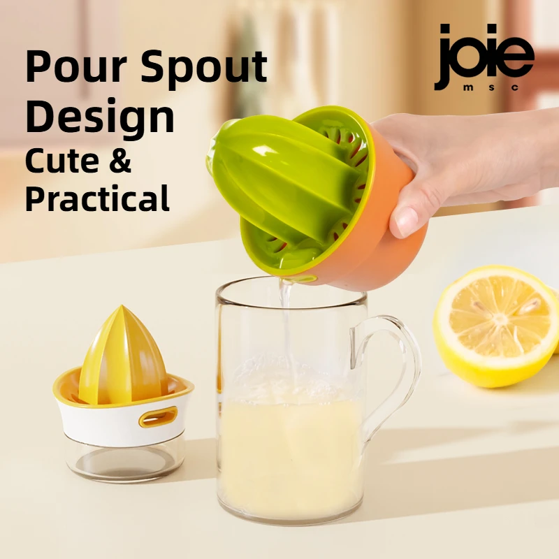 Joie Lemon Squeeze & Pour Taza escariadora exprimidora manual para uso doméstico - Exprimir naranjas, limones y otros frutas para jugo fresco