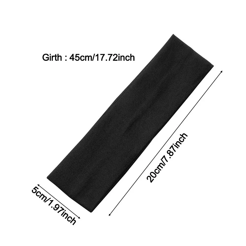 Cintas para el pelo de Yoga para mujer, cintas elásticas deportivas de Color sólido, accesorios para el cabello, 1 unidad