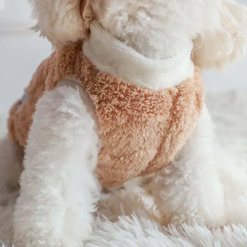 Jersey cálido de invierno para cachorros y gatitos, ropa de lana suave para perros, ropa para mascotas para perros pequeños, ropa para Chihuahua Bulldog, suéter para perros