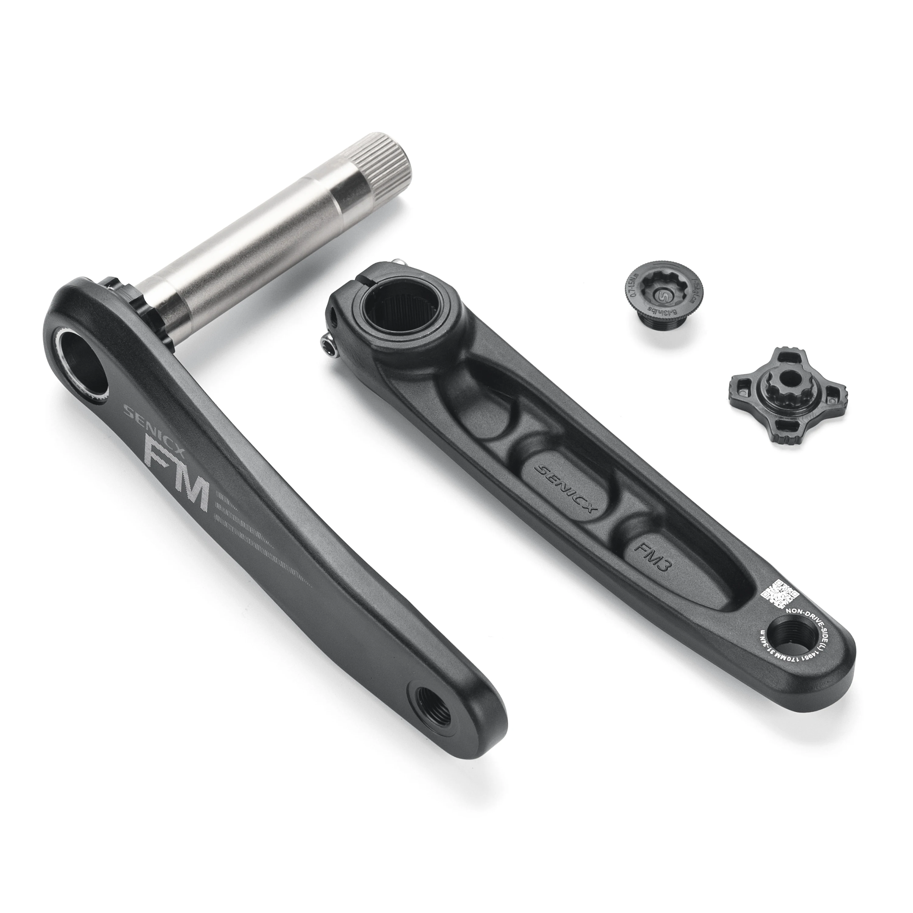 SENICX-manivela de montaje directo para bicicleta de montaña, aleación de aluminio, tres clavos, DUB 29MM/ 24MM, FM2/FM3