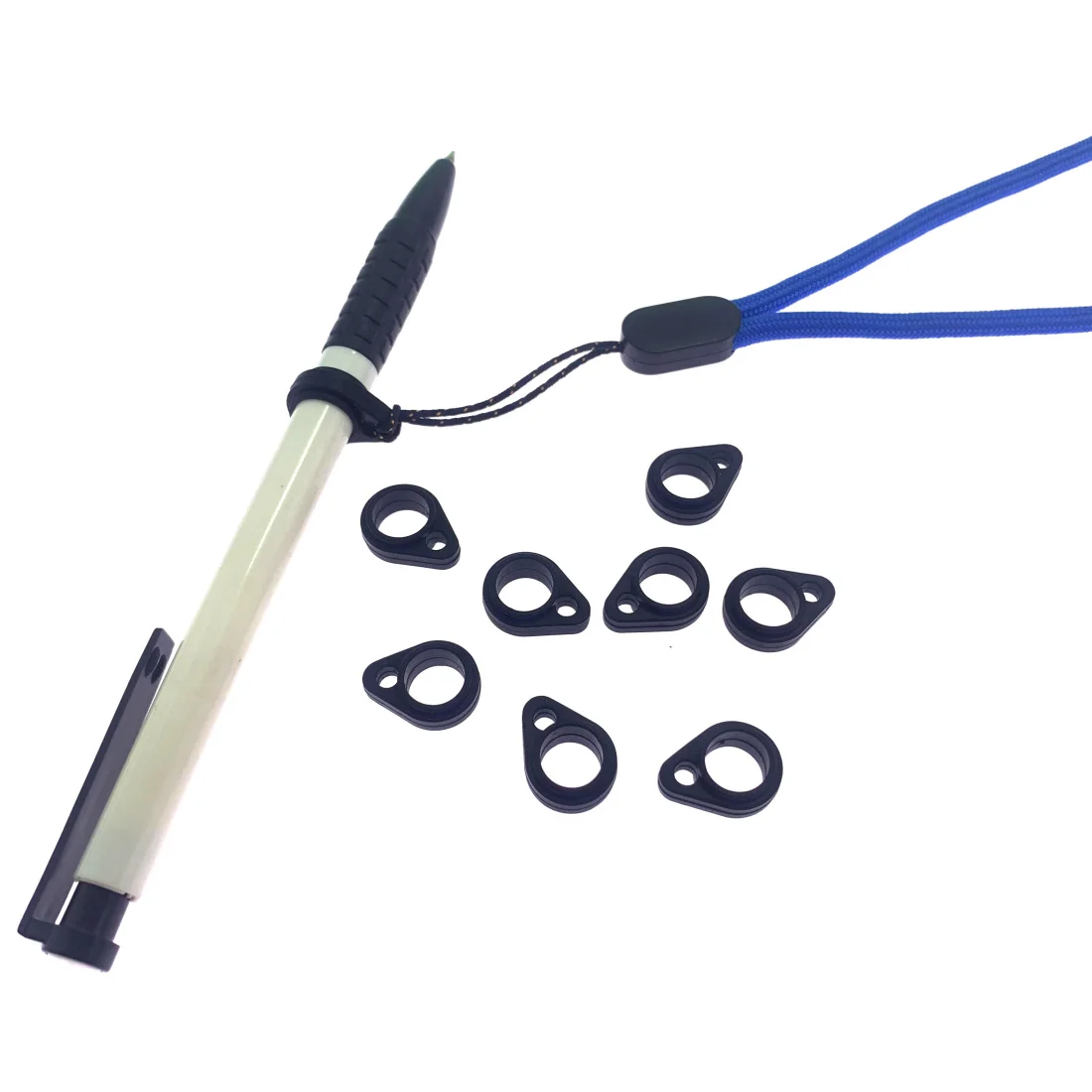 10 Uds. Universal antipérdida cepillo de dientes pluma collar cordones anillo portátil Anti-caída anillo de silicona soporte de cordón aro suave
