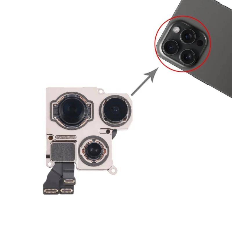Cámara Trasera Completamente Probada para iPhone 12 13 14 15 16 Pro Max Mini Plus - Repuesto de Cable Flexible de Lente Principal