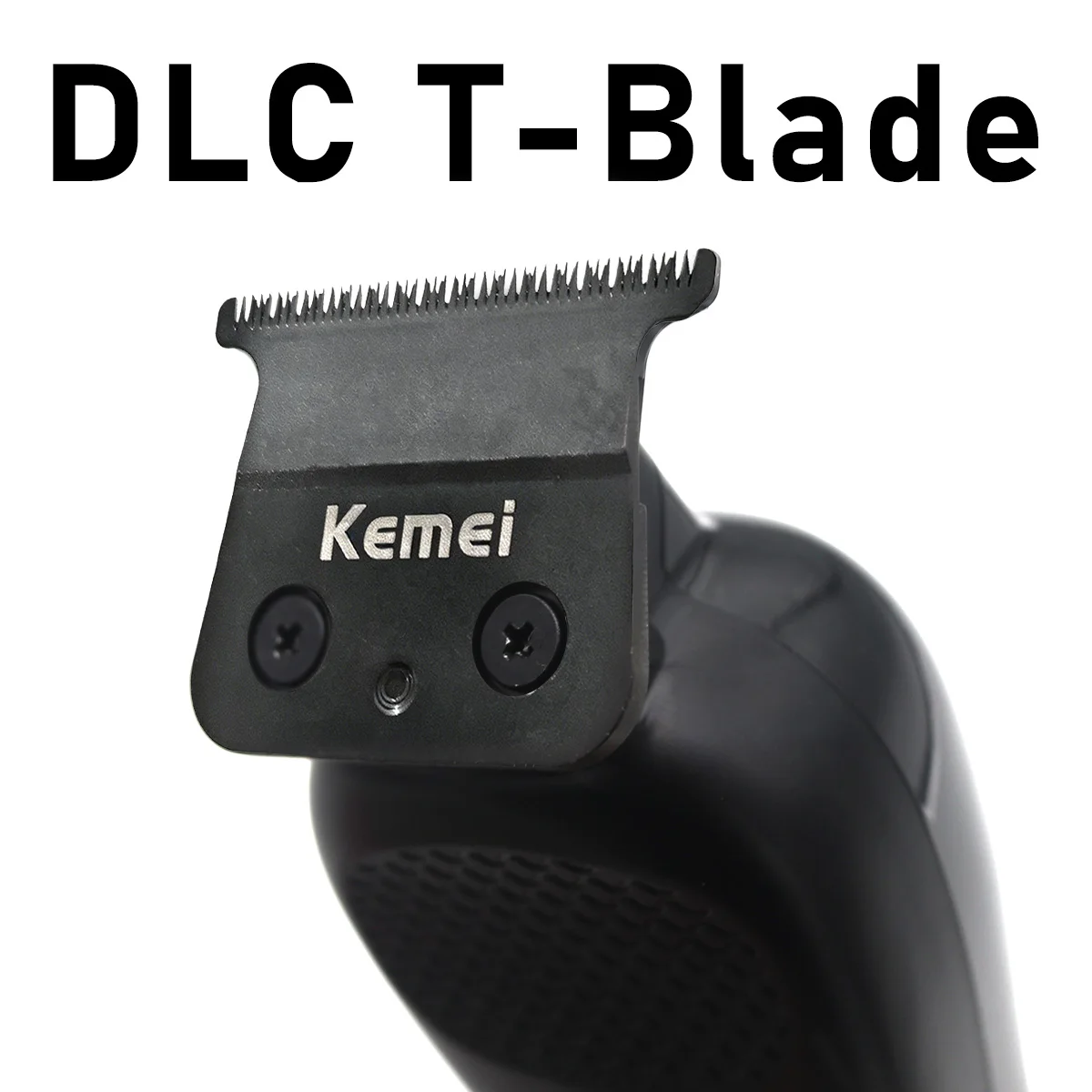Cortadora de pelo Kemei KM-999 para hombres DLC T-Blade Zero Gapped pantalla LED inalámbrica USB cortadora de pelo profesional máquina de acabado