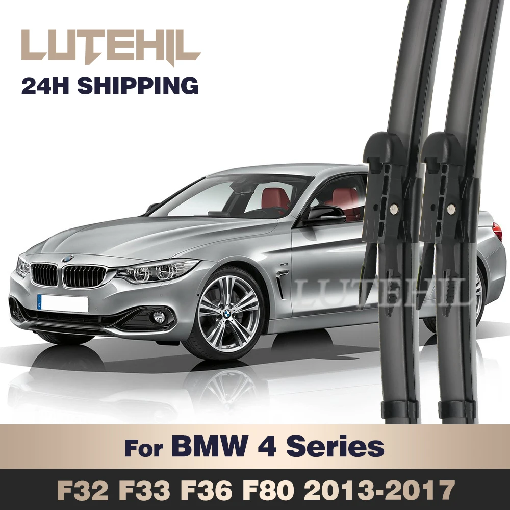 Para BMW Serie 4 F32 F33 F36 F80 2013-2017 2014 2015 2016 limpiaparabrisas limpiaparabrisas delantero cepillo de ventana 24 "+ 18"