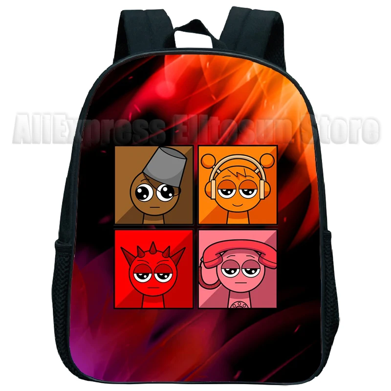 Sprunki Mochila para niños de guardería Incredibox Mochila de dibujos animados para niños y niñas Mochila Infantil Mini mochilas para niños