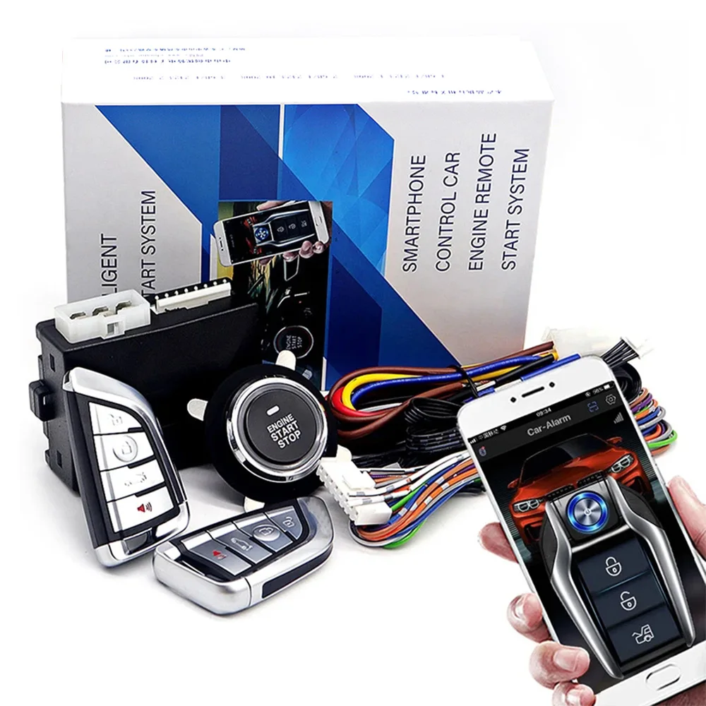 Botón de Encendido/Apagado Universal con Cierre Centralizado y Alarma, con Arranque Remoto, Sistema de Arranque/Apagado Automático para Golf/Passat/Chevrolet