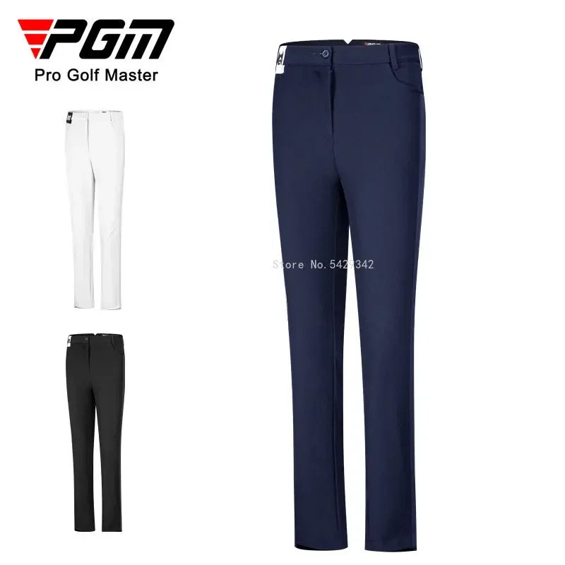 Pantalones de Golf PGM para mujer, pantalones deportivos cálidos a prueba de viento, pantalones ajustados divididos para otoño e invierno, pantalones de chándal informales hasta el tobillo, XS-XL