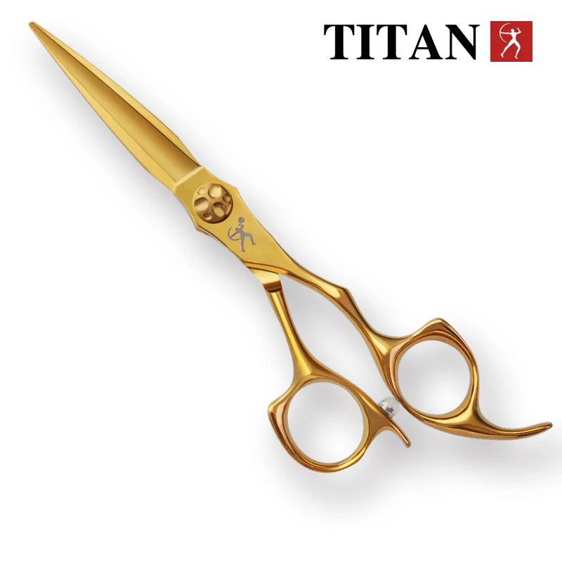 Tijeras de Peluquería TITAN, Tijeras de Barbería Profesionales, Tijeras de Corte para Salón de Belleza, Herramienta de Acero Inoxidable
