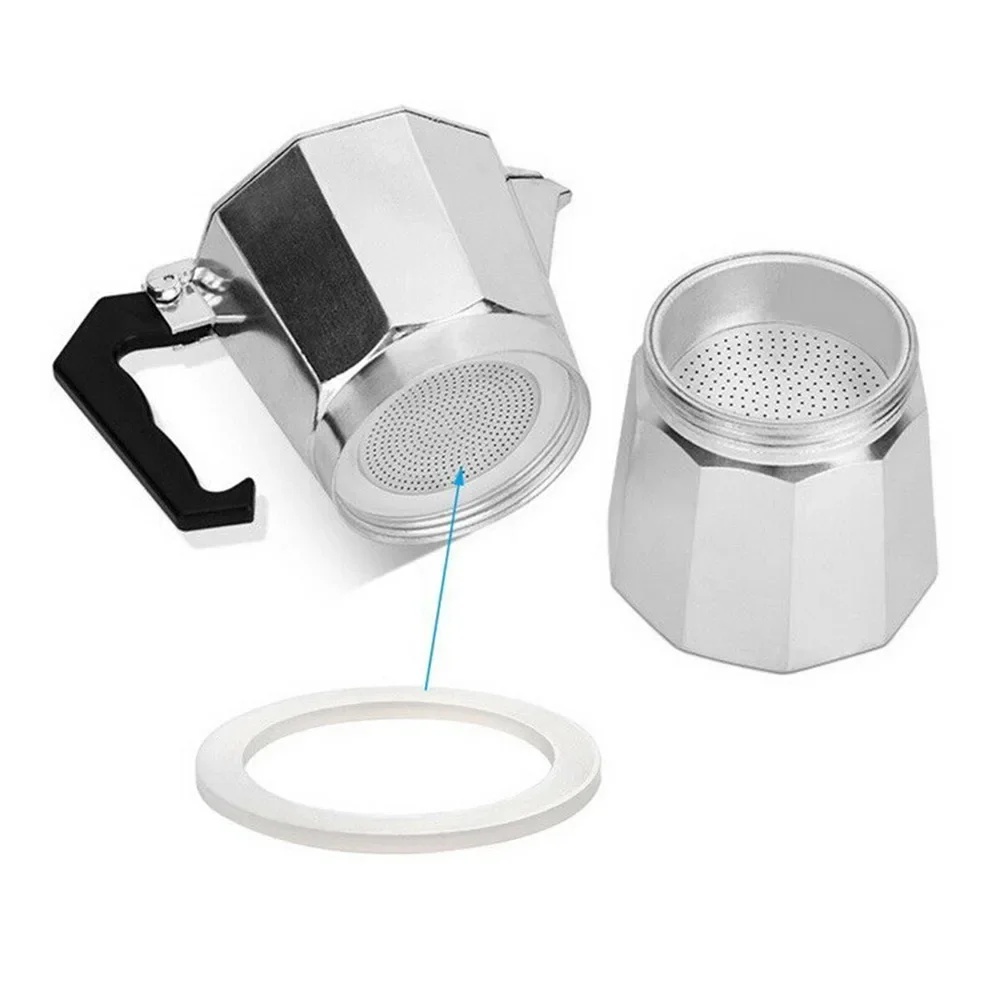 Anillo de silicona para café, olla Moka italiana, arandela Flexible, anillo de junta, reemplazo de cafetera para tazas, cafetera Moka Espresso