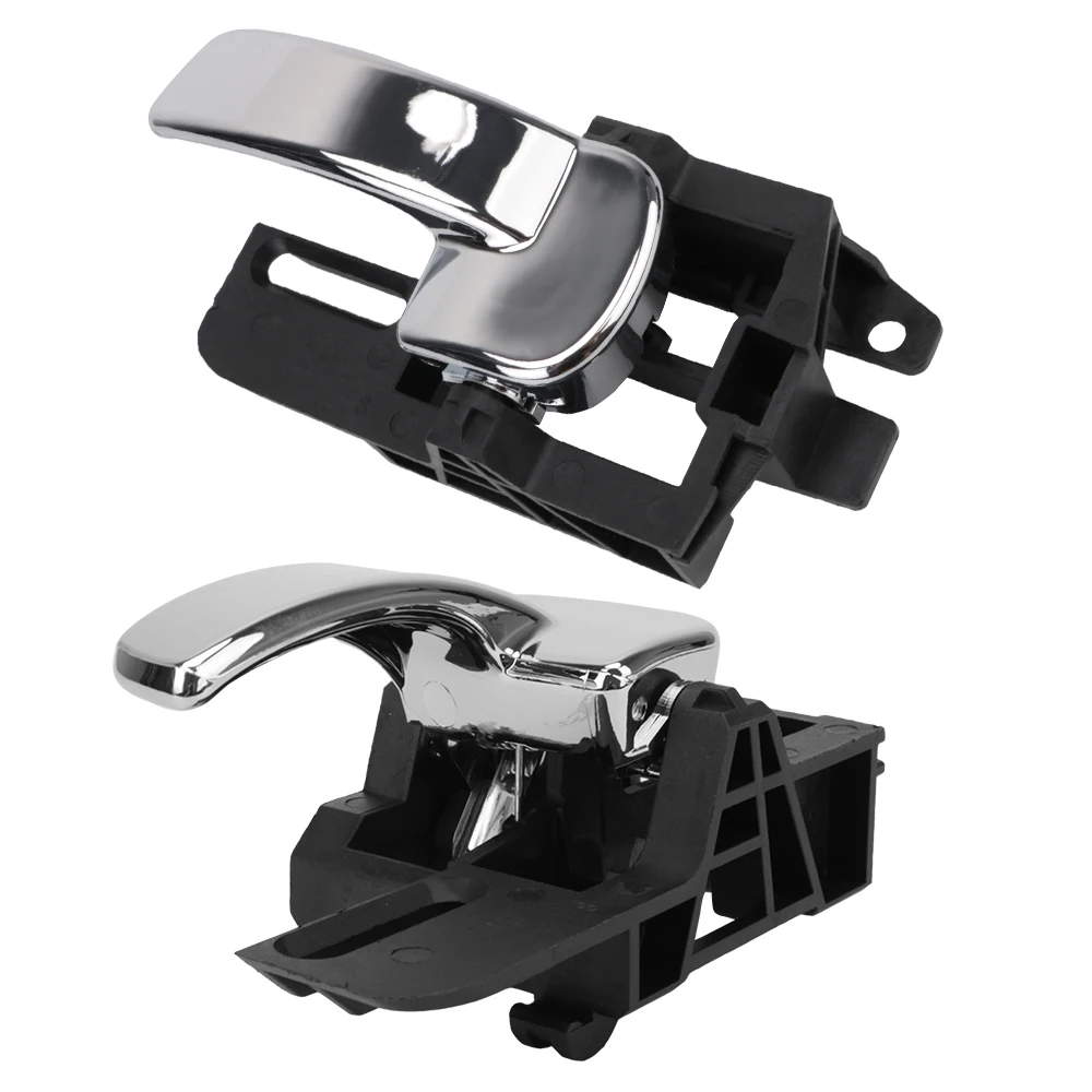 Manijas de puerta Interior de coche, manija de 2 piezas para Nissan Qashqai J10, 2007, 2008, 2009, 2010, 2011, 2012, 2013, 80670JD00E, 80671JD00E