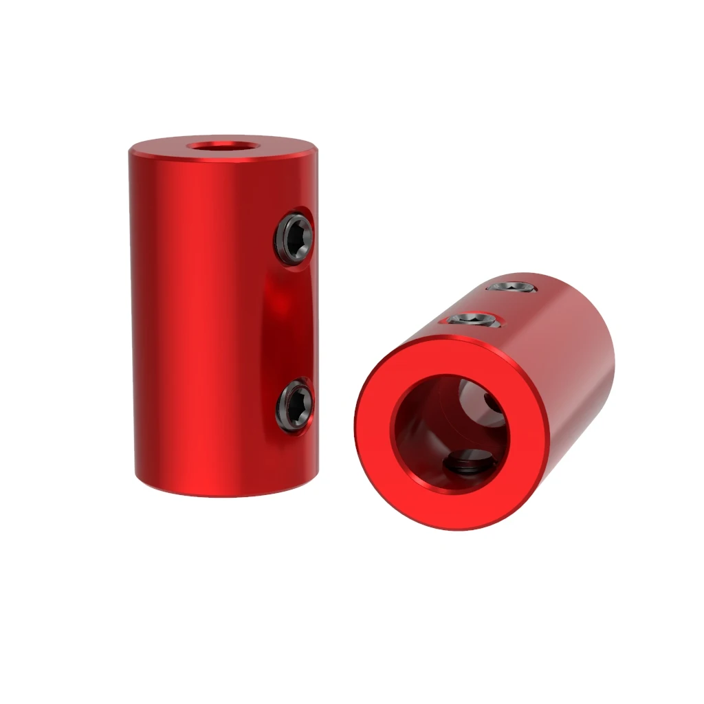 D12L20 diámetro 2mm 3mm 4mm 5mm 6mm 8mm 10mm conector de Motor acoplador de eje de acoplamiento rígido de aluminio para RC barco coche avión