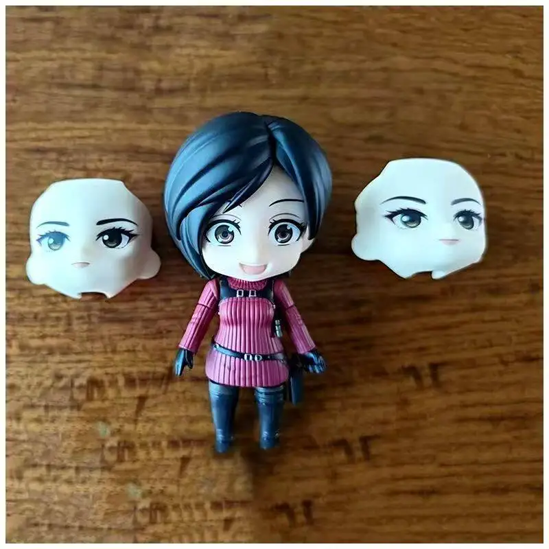 Nuevo # 2761 # 2337 Ada Wong y Leon S. Kennedy Resident Evil Set de Figuras de Anime con Rostros Intercambiables y Articulaciones Móviles, Figura de Acción para Regalo