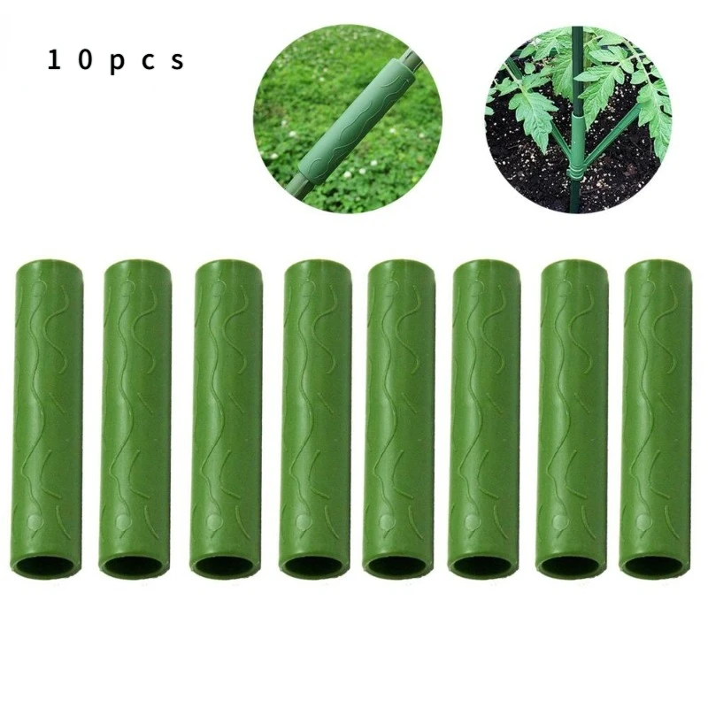 Soporte para plantas de jardinería, tubo de conexión, enredaderas, planta trepadora, estacas de 8/11/16/20mm, conector de palo de injerto, herramienta de jardín, 10 Uds.