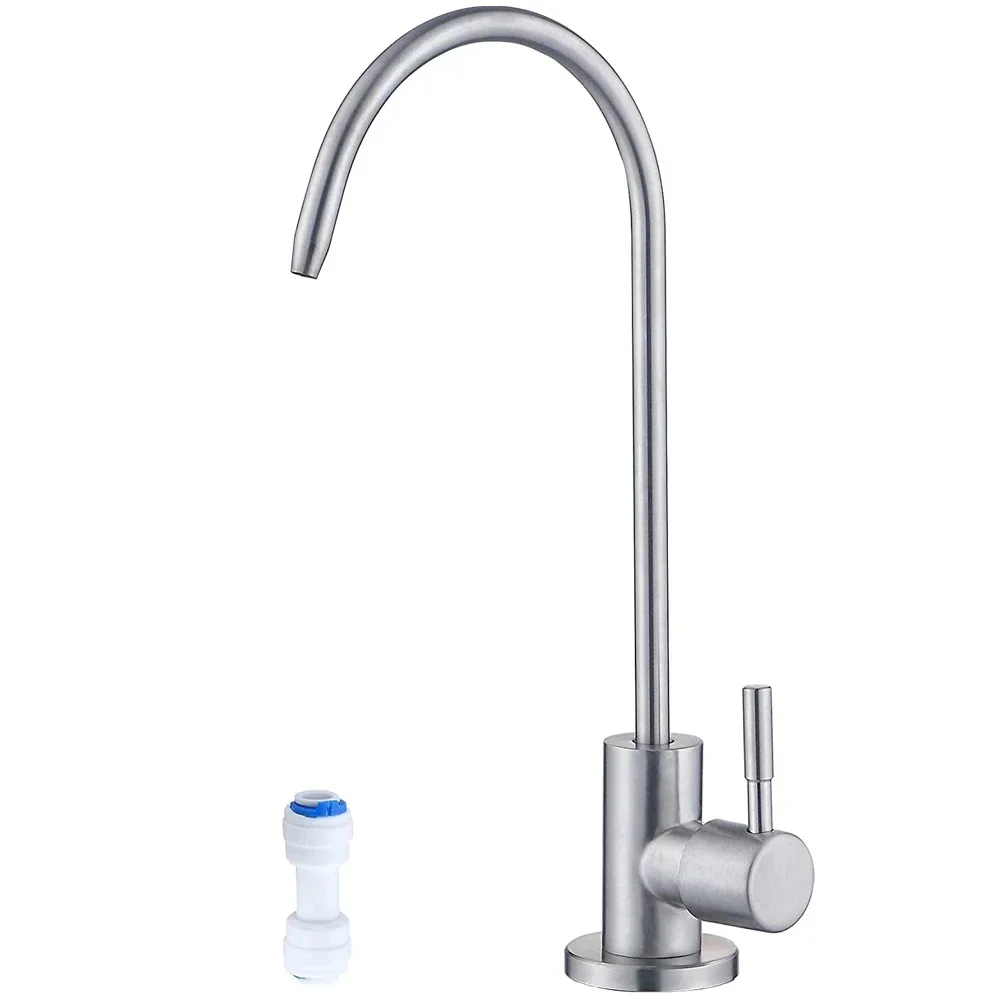 Grifo purificador de agua, grifo filtrado sin plomo que se adapta a unidades de ósmosis inversa o sistema de filtración de agua, grifo RO de cocina