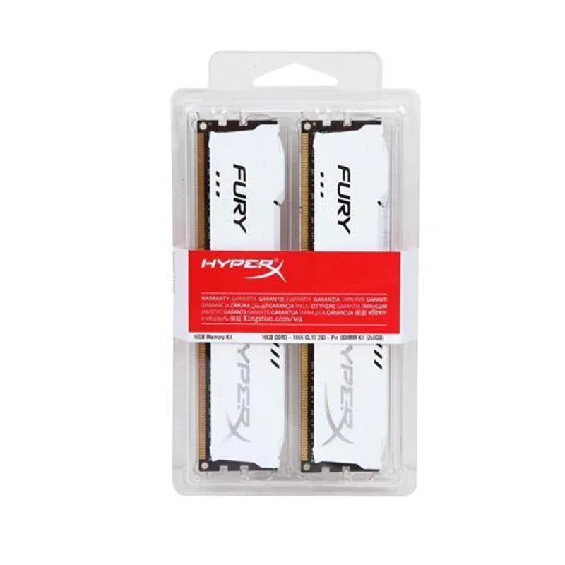HyperX Fury-memoria RAM DDR3 para ordenador de escritorio, 8GB, 16GB, 2x4GB (2x8GB), 1866MHz, 1600MHz, 1333MHz, PC3-12800, 14900 V, DIMM, 240 pines