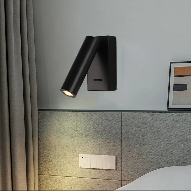 Luces LED de pared modernas, luces de lectura giratorias y ajustables, accesorios de iluminación para el hogar, dormitorio, mesita de noche, sala de estar, sala de estudio