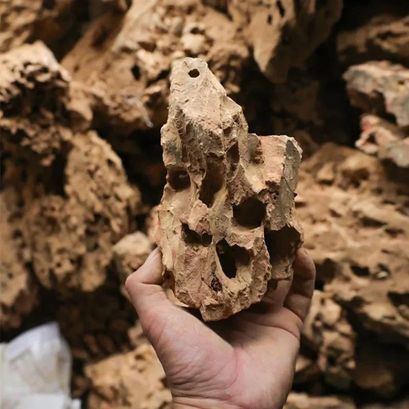 250g 500g 1000g Natural decoración de acuario piedra rocalla paisajismo pecera piedra microporosa buena para el crecimiento de plantas
