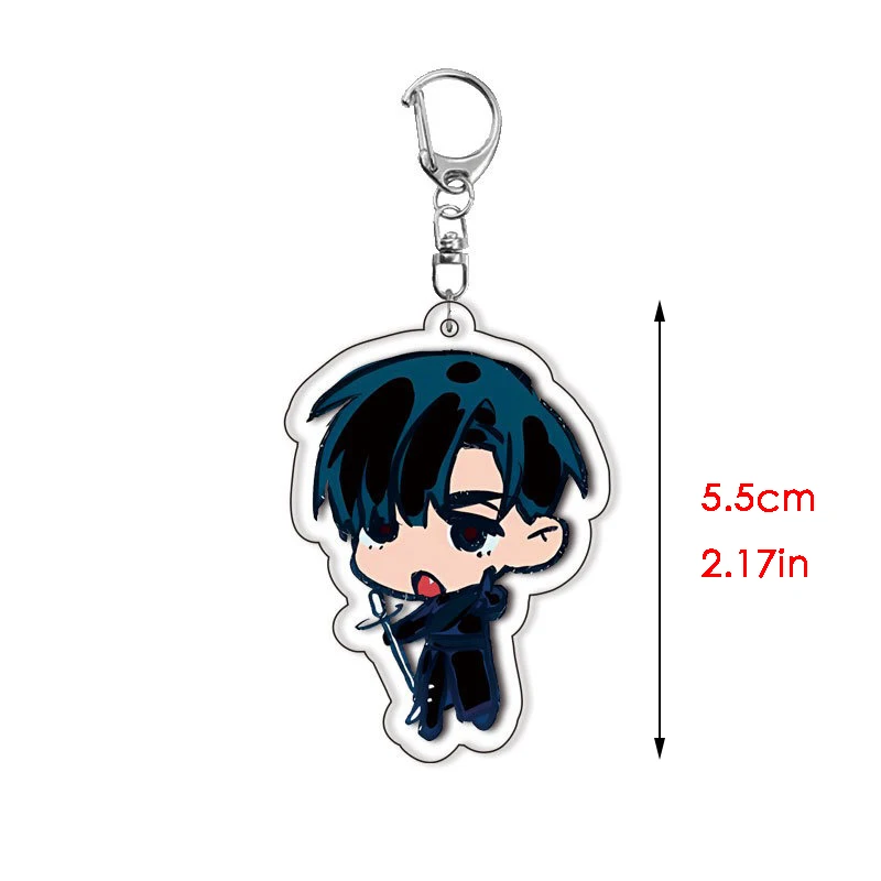 6 unids/set Anime Alien Stage llavero hombre llavero para accesorios lindo bolso colgante llavero acrílico dibujos animados para venta al por mayor
